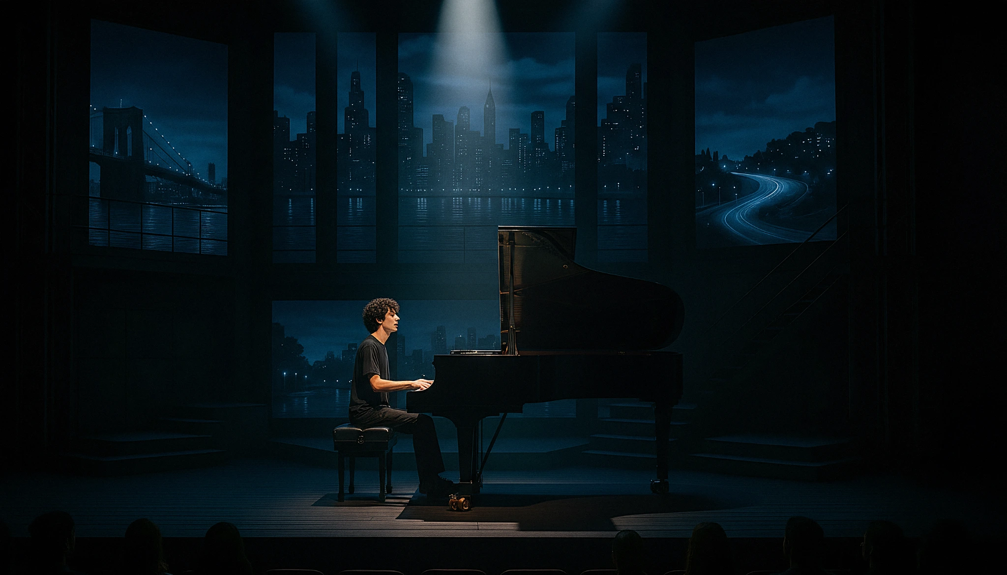 Ariel at the piano