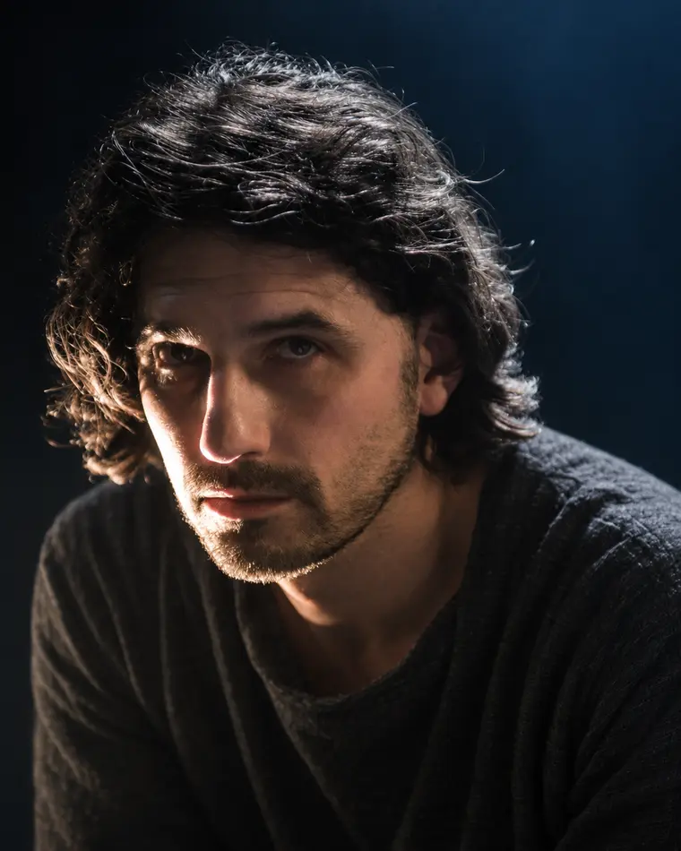 Colour portrait of Demitri DARR in the studio