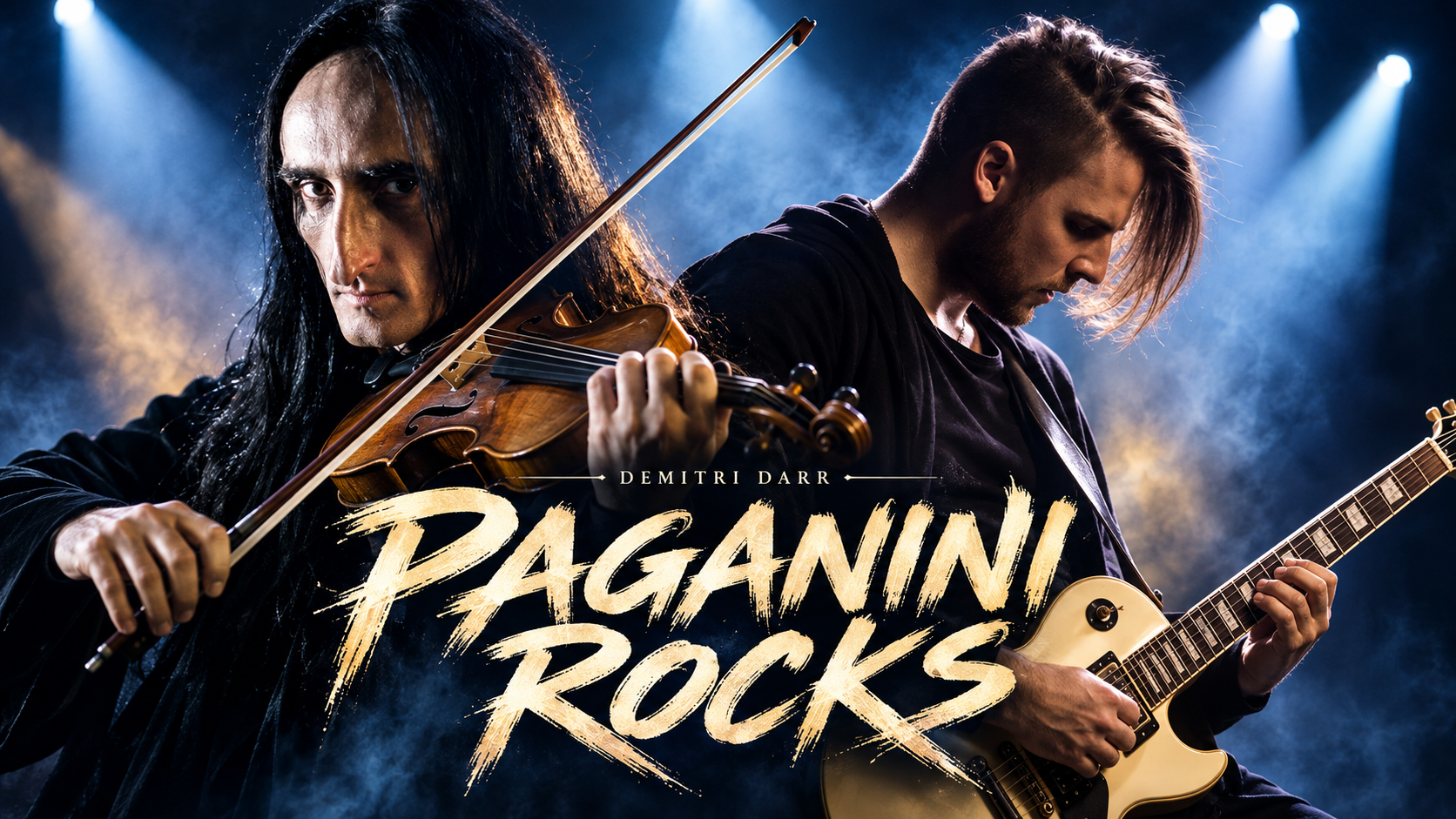 PAGANINI ROCKS — Paganini on violin and Alex on electric guitar